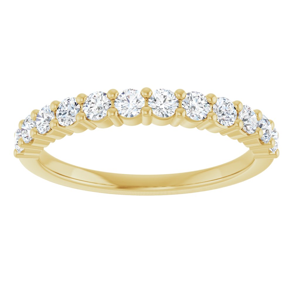 14K Yellow 1/2 CTW Natural Diamond Anniversary Band