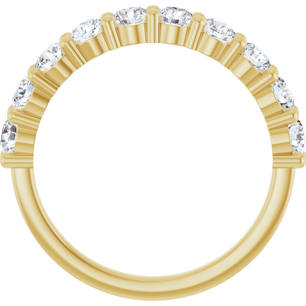 14K Yellow 9/10 CTW Natural Diamond Anniversary Band