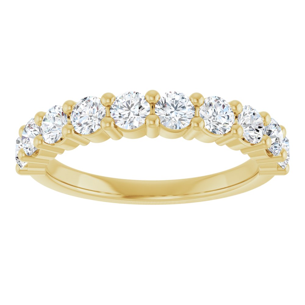 14K Yellow 9/10 CTW Natural Diamond Anniversary Band