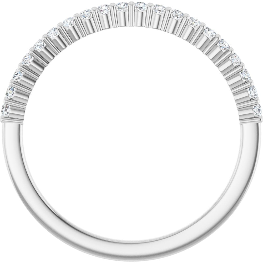 Platinum 1/6 CTW Natural Diamond Anniversary Band