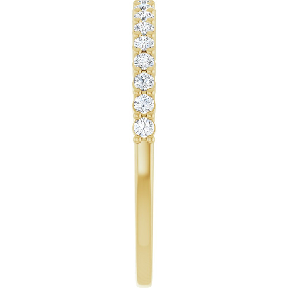 14K Yellow 1/4 CTW Natural Diamond Anniversary Band