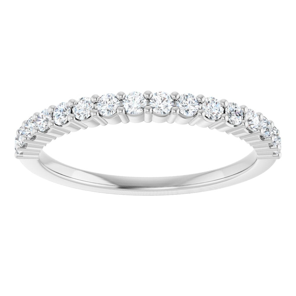 Platinum 1/4 CTW Natural Diamond Anniversary Band