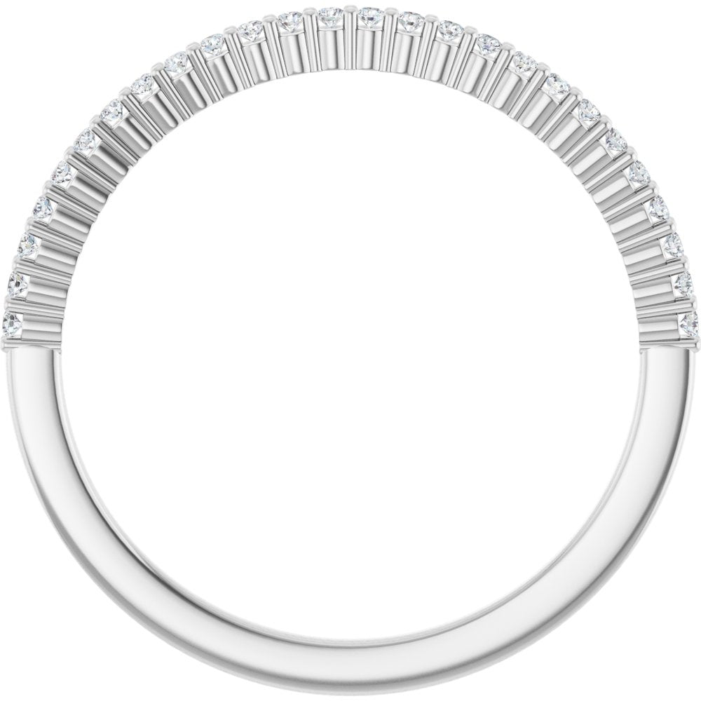 Platinum 1/8 CTW Natural Diamond Anniversary Band