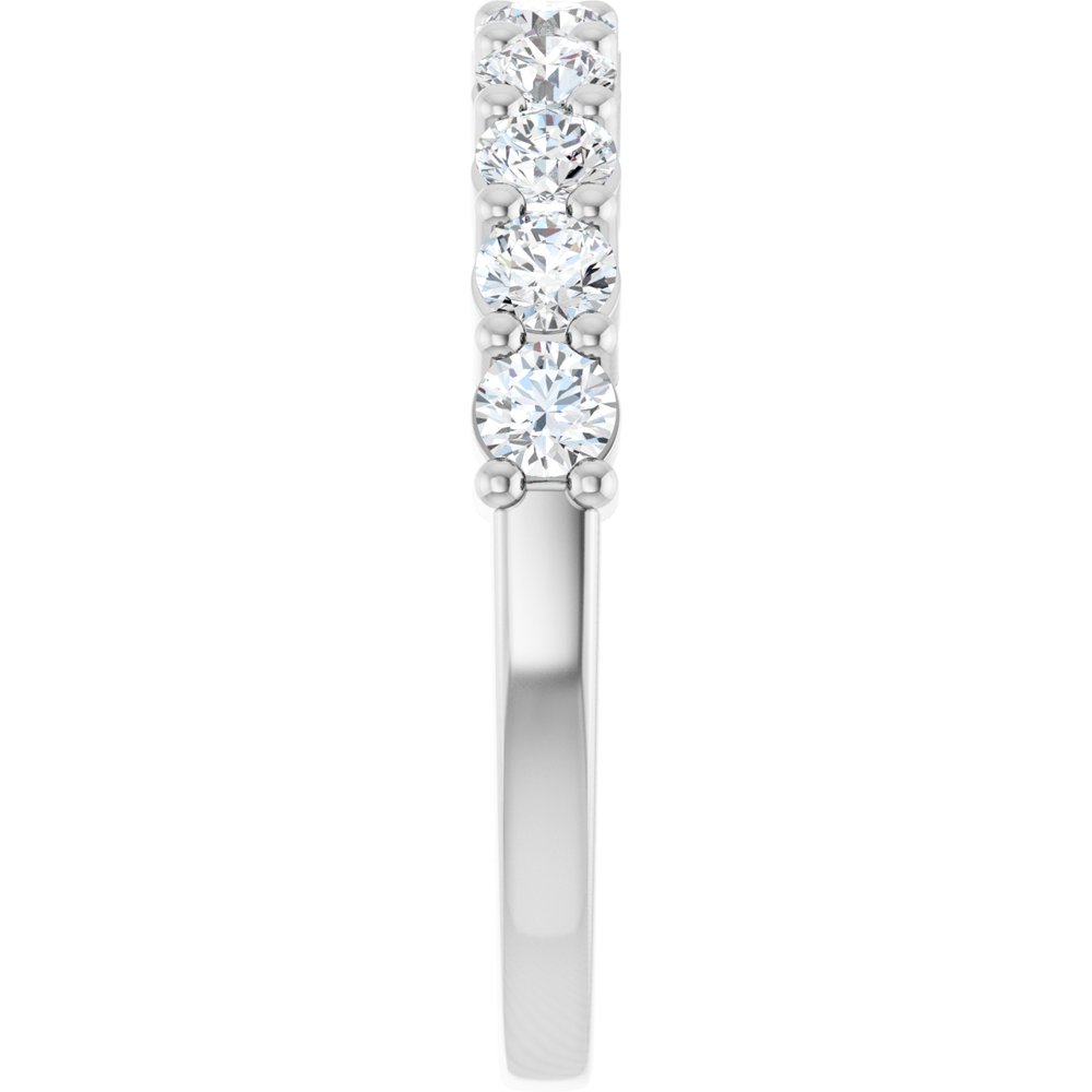 14K White 3/4 CTW Natural Diamond Anniversary Band