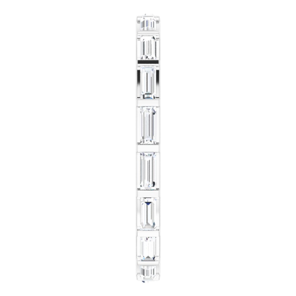 Platinum 1/2 CTW Natural Diamond Eternity Band Size 6.5