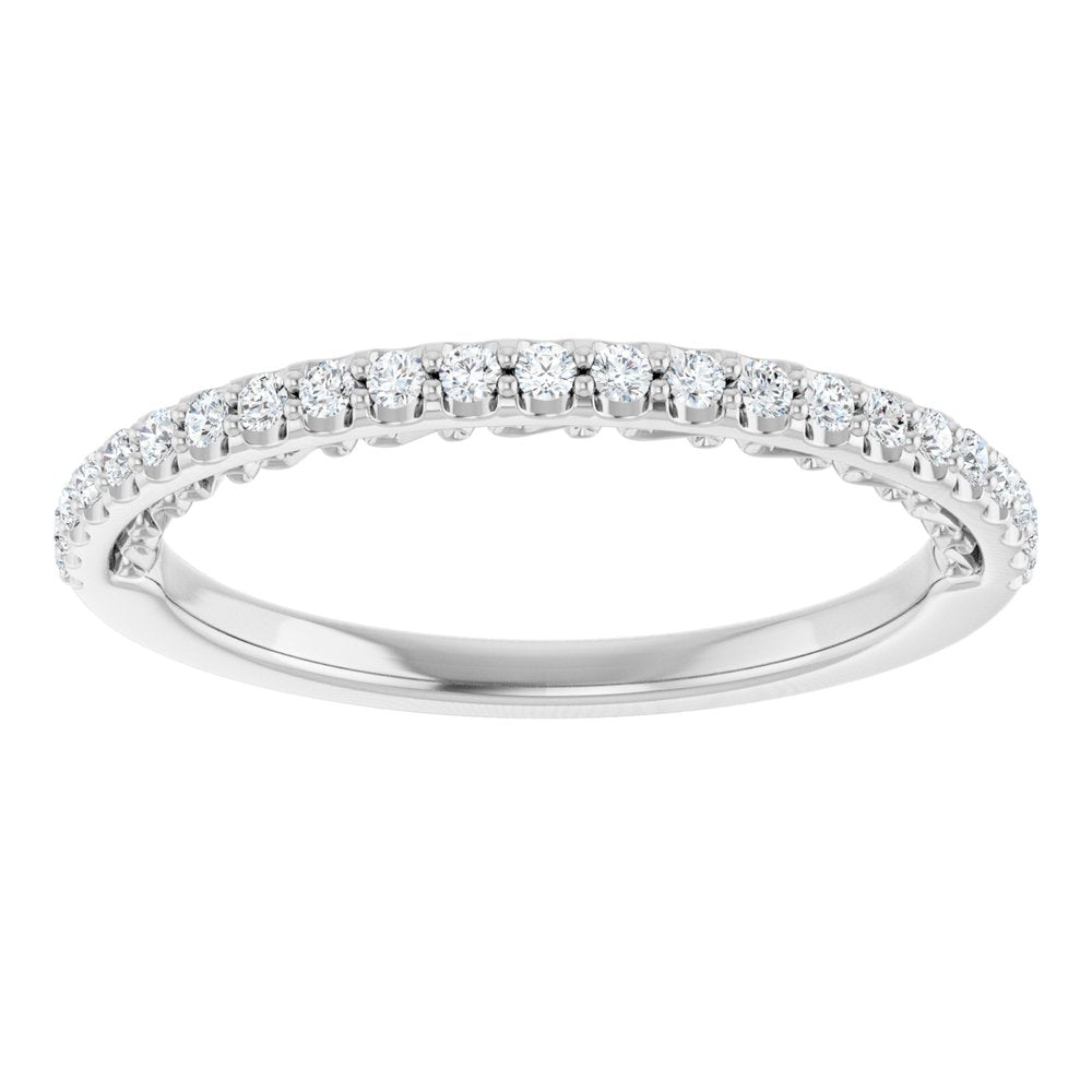 14K White 1/5 CTW Natural Diamond Anniversary Band