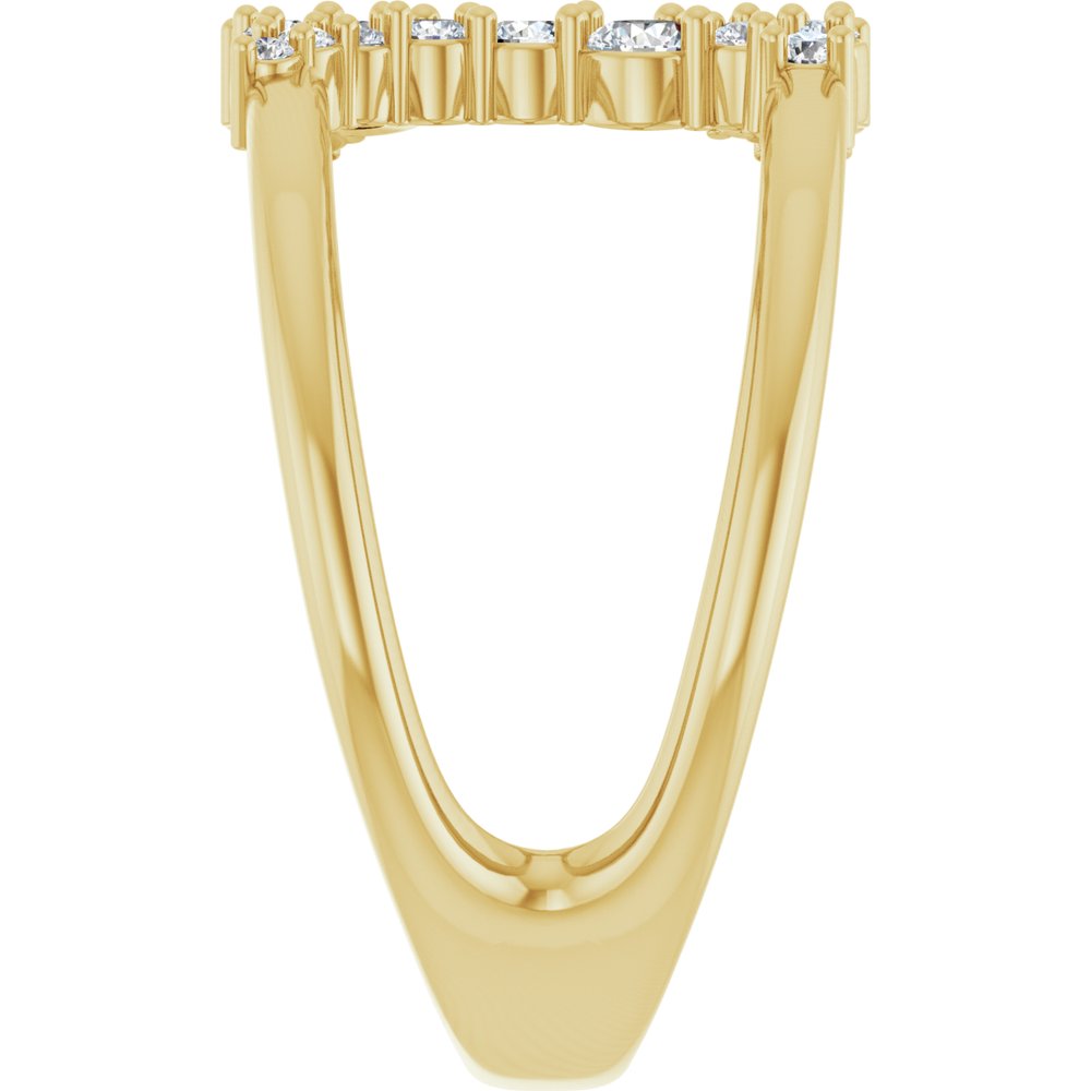 14K Yellow Gold 1/3 CTW Lab-Grown Diamond Negative Space Ring