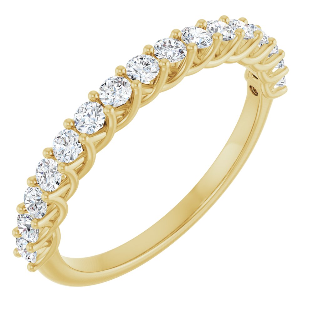 14K Yellow Gold 7/8 CTW Natural Diamond Anniversary Band
