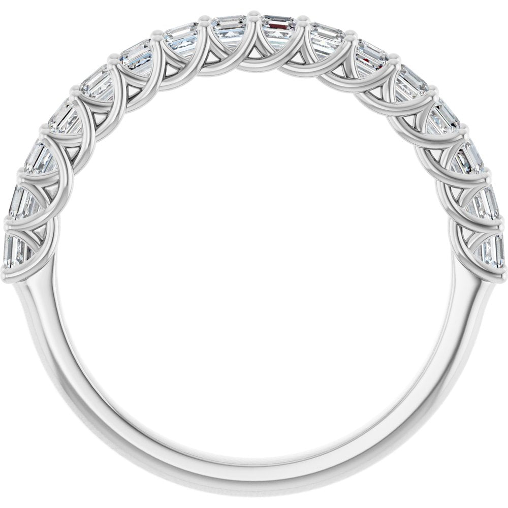14K White Gold 3/4 CTW Natural Diamond Anniversary Band