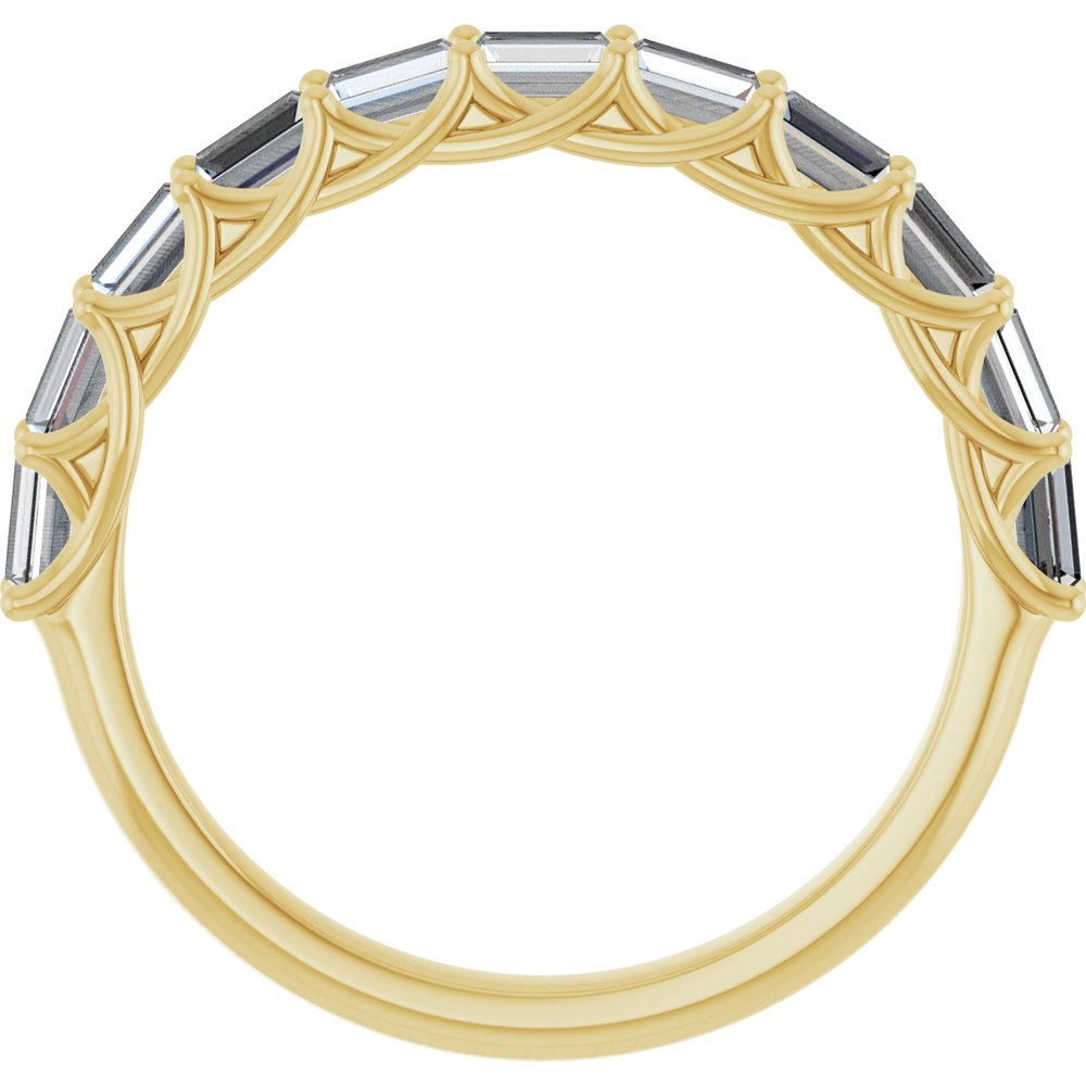 14K Yellow Gold 3/4 CTW Natural Diamond Anniversary Band
