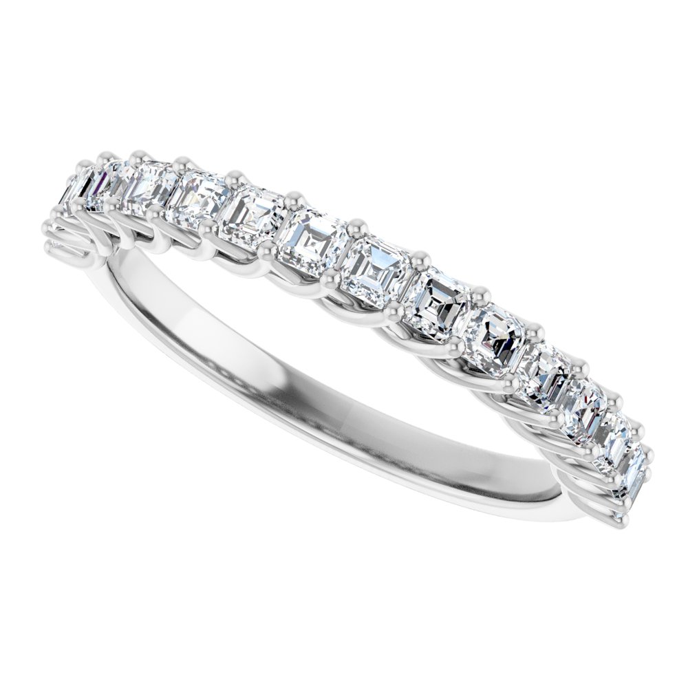 14K White Gold 3/4 CTW Natural Diamond Anniversary Band