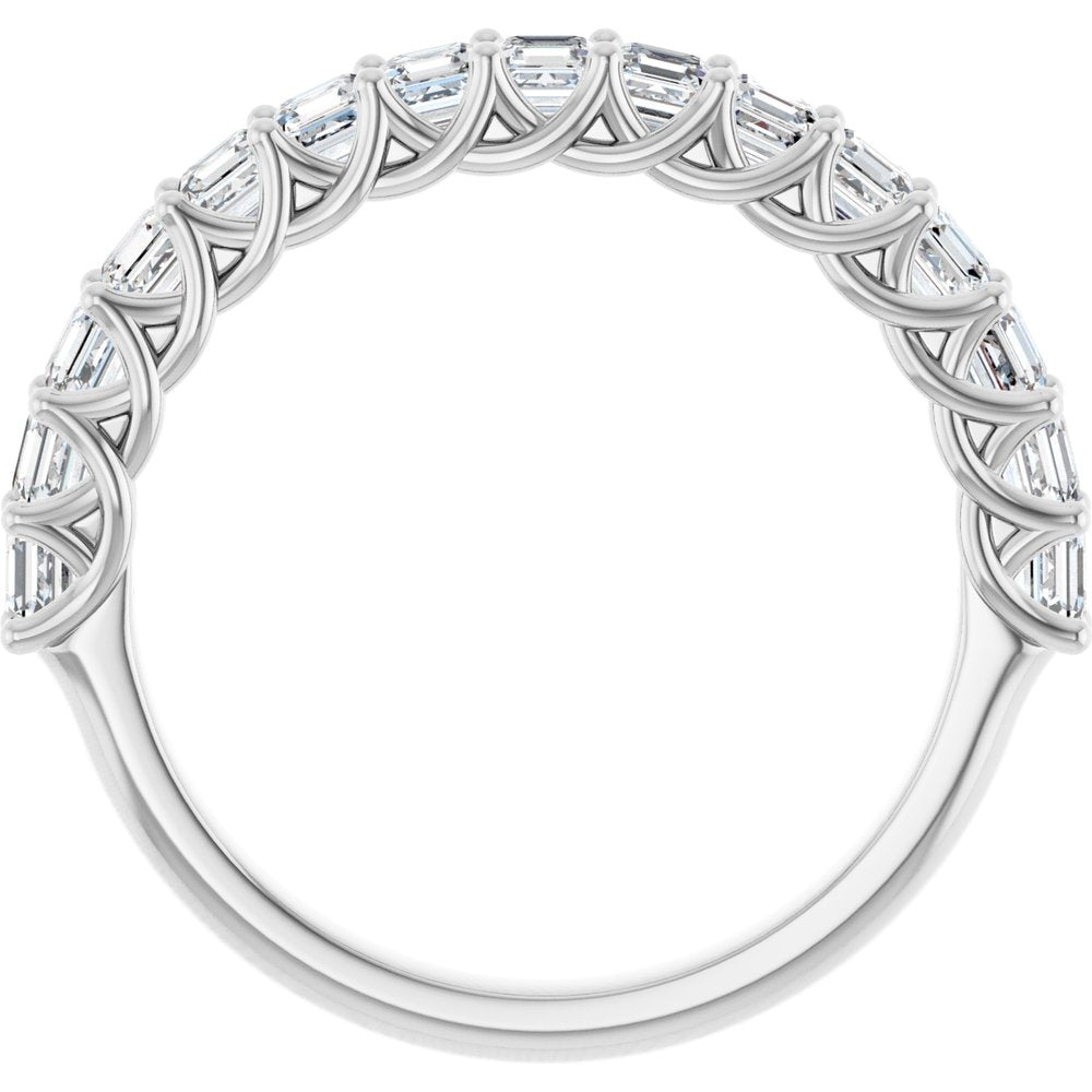 14K White Gold 1 1/8 CTW Natural Diamond Anniversary Band