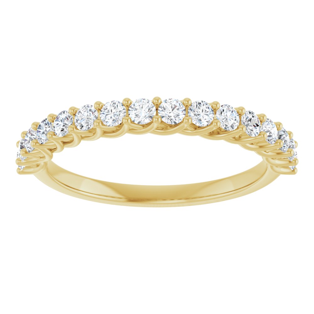 14K Yellow Gold 7/8 CTW Natural Diamond Anniversary Band