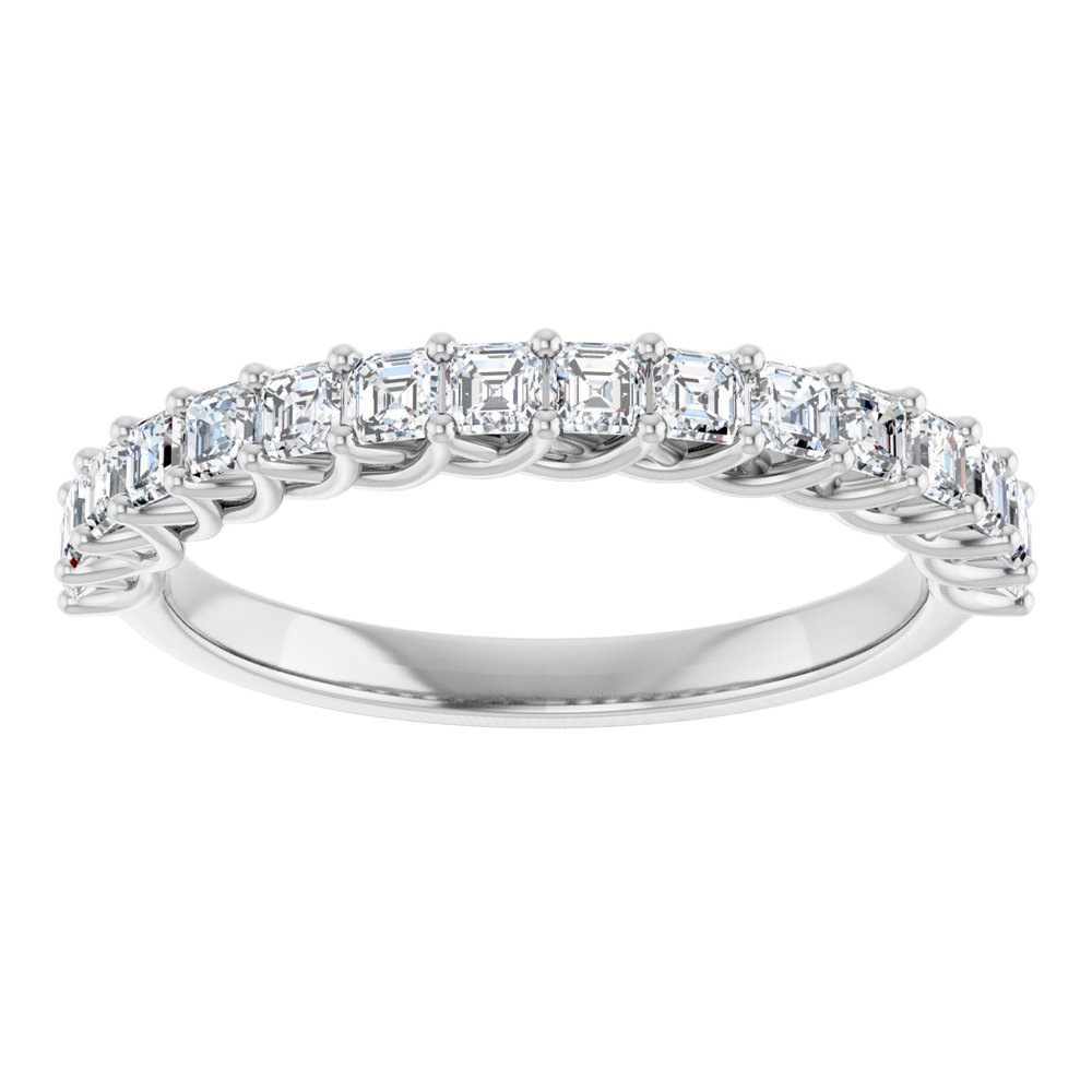 14K White Gold 3/4 CTW Natural Diamond Anniversary Band