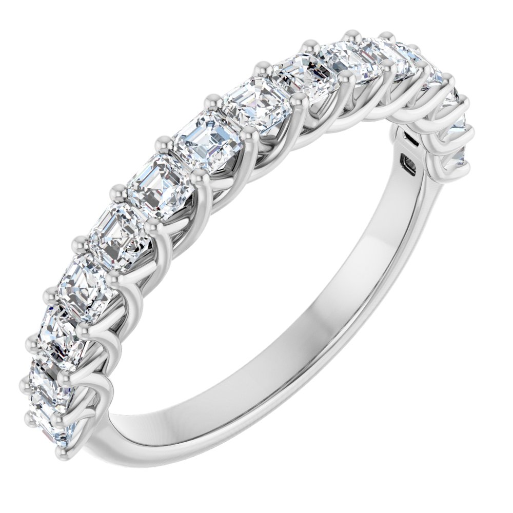 14K White Gold 1 1/8 CTW Natural Diamond Anniversary Band
