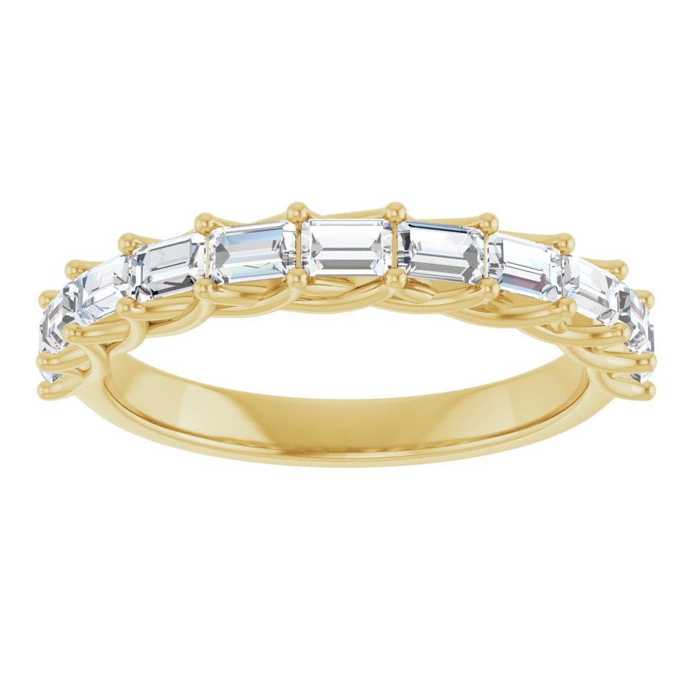 14K Yellow Gold 3/4 CTW Natural Diamond Anniversary Band
