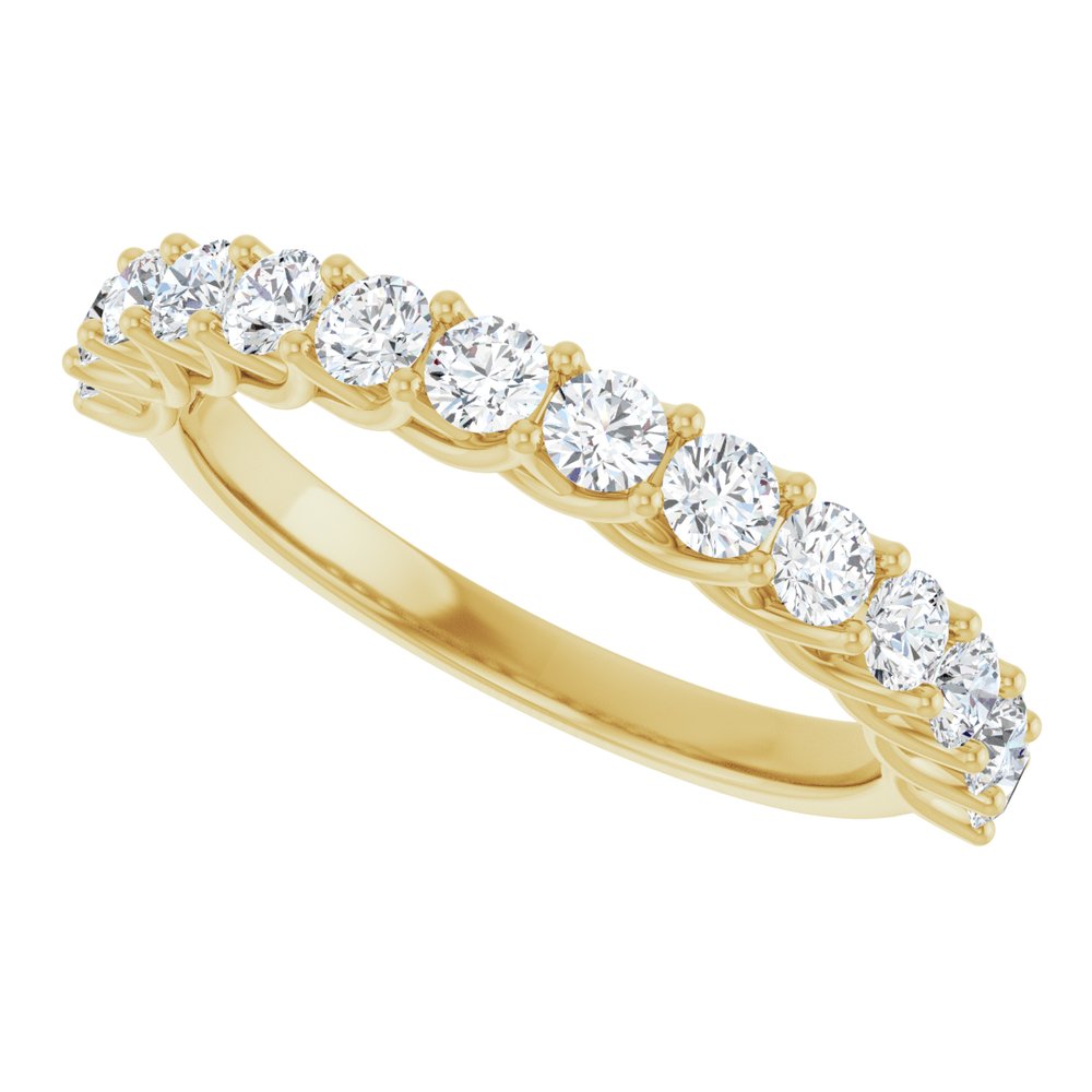 14K Yellow Gold 7/8 CTW Lab-Grown Diamond Anniversary Band