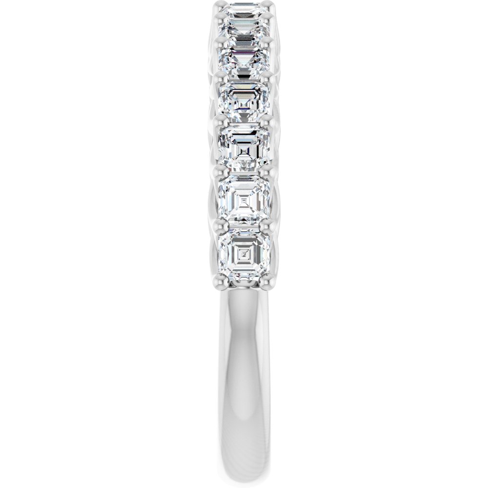 14K White Gold 1 1/8 CTW Natural Diamond Anniversary Band