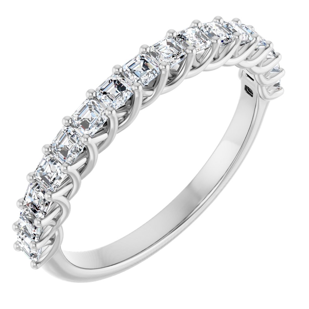 14K White Gold 3/4 CTW Natural Diamond Anniversary Band