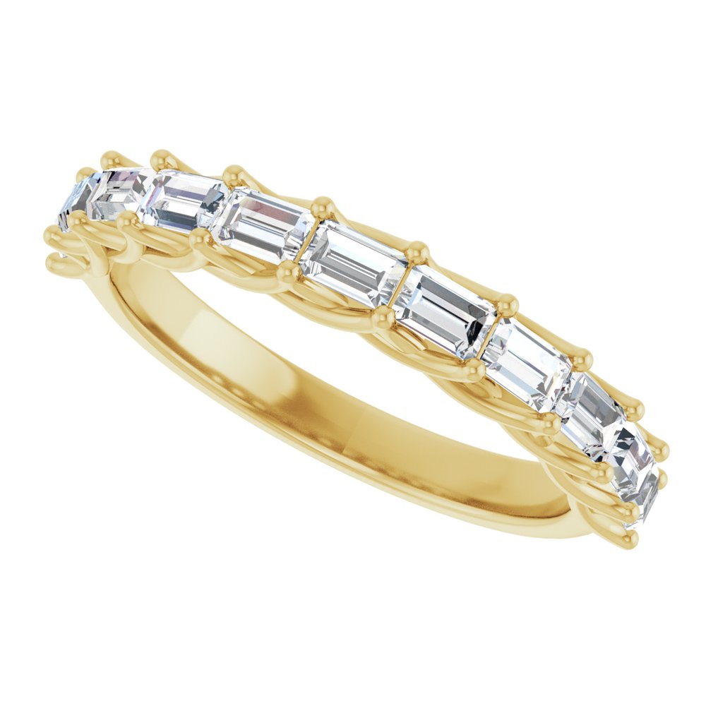 14K Yellow Gold 3/4 CTW Natural Diamond Anniversary Band