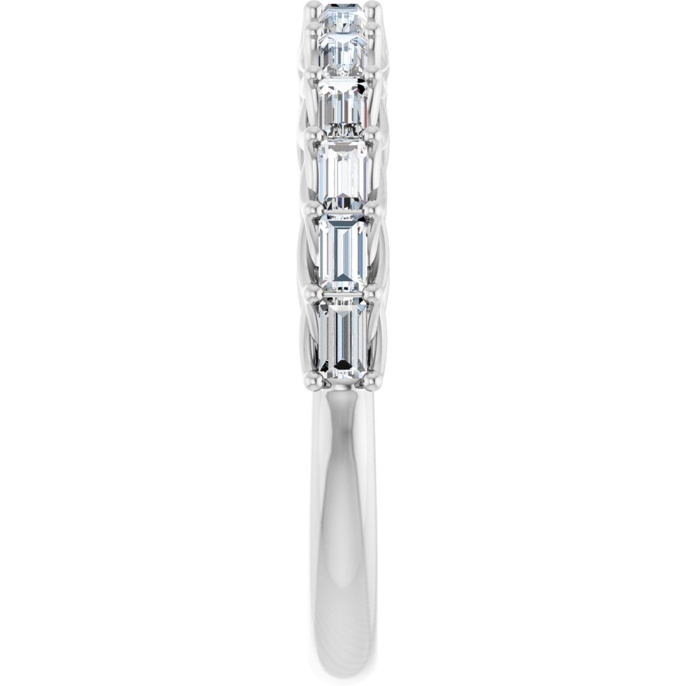 14K White Gold 3/8 CTW Natural Diamond Anniversary Band