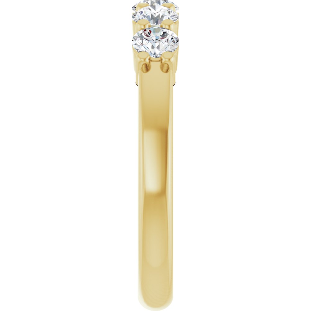 14K Yellow Gold 3/4 CTW Lab-Grown Diamond Anniversary Band