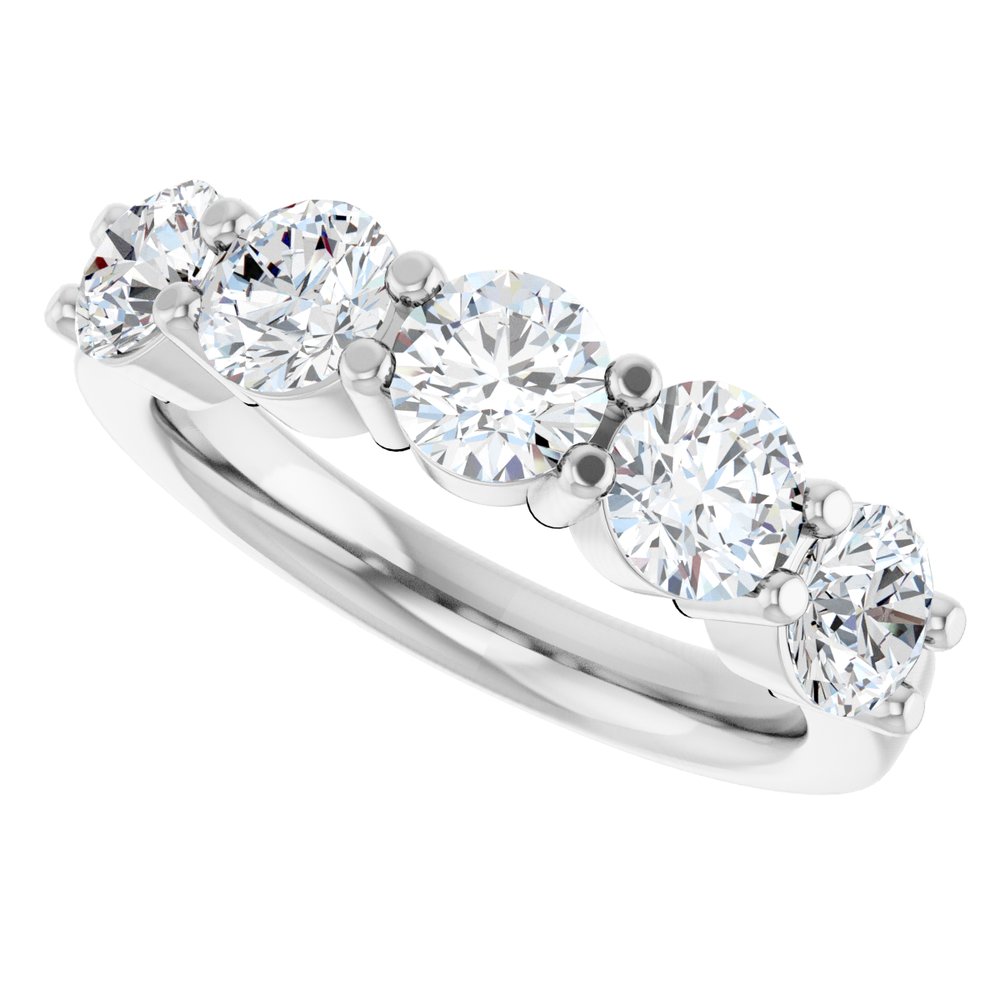 14K White Gold 1 9/10 CTW Lab-Grown Diamond Anniversary Band
