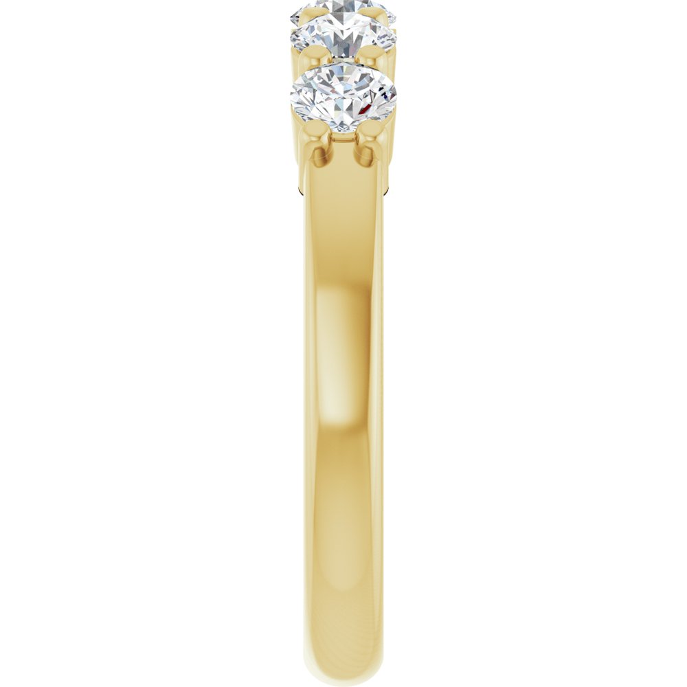 14K Yellow Gold 3/4 CTW Lab-Grown Diamond Anniversary Band