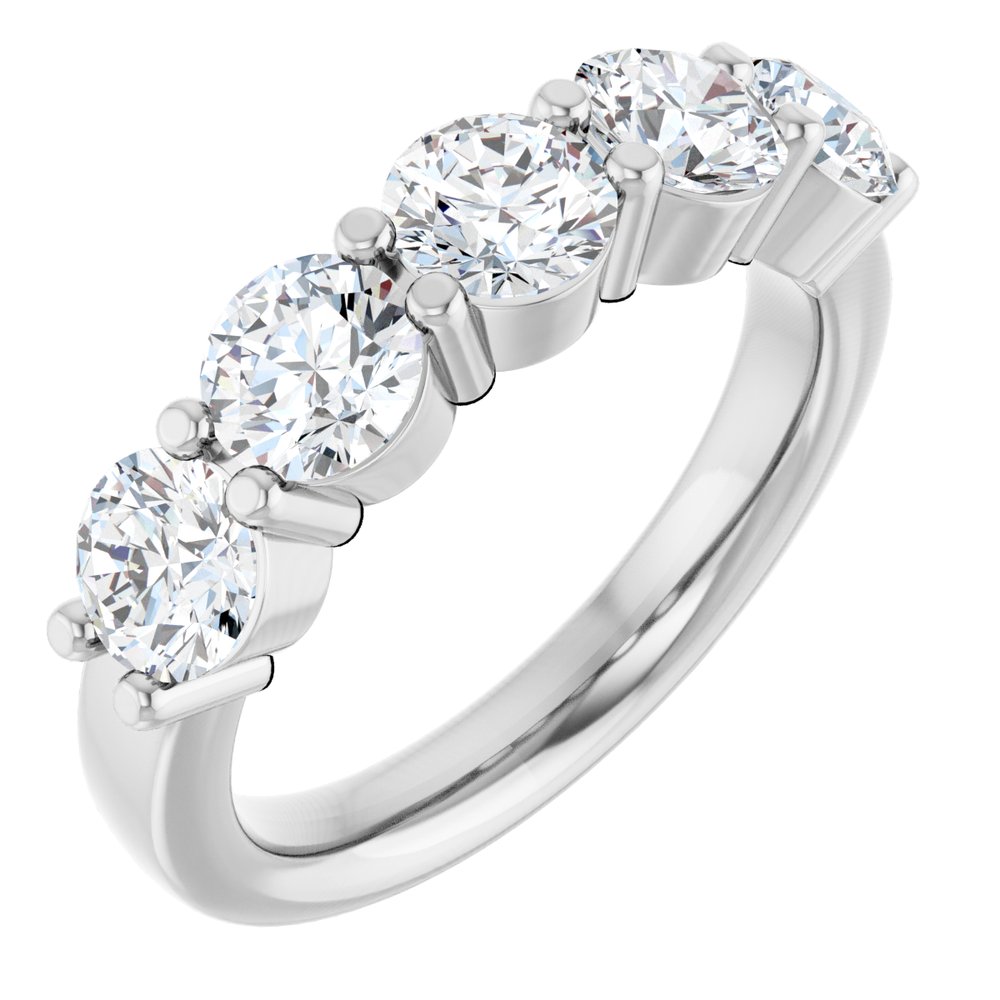 14K White Gold 1 9/10 CTW Lab-Grown Diamond Anniversary Band