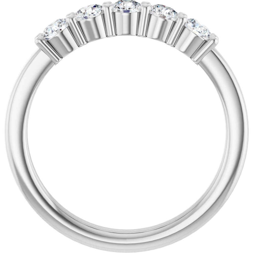 Platinum 1/2 CTW Lab-Grown Diamond Anniversary Band