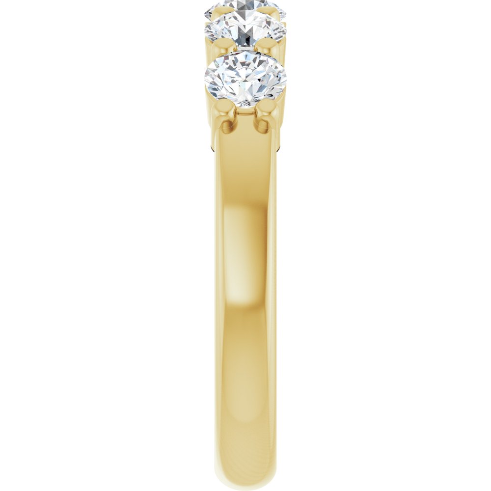 14K Yellow Gold 1 CTW Lab-Grown Diamond Anniversary Band