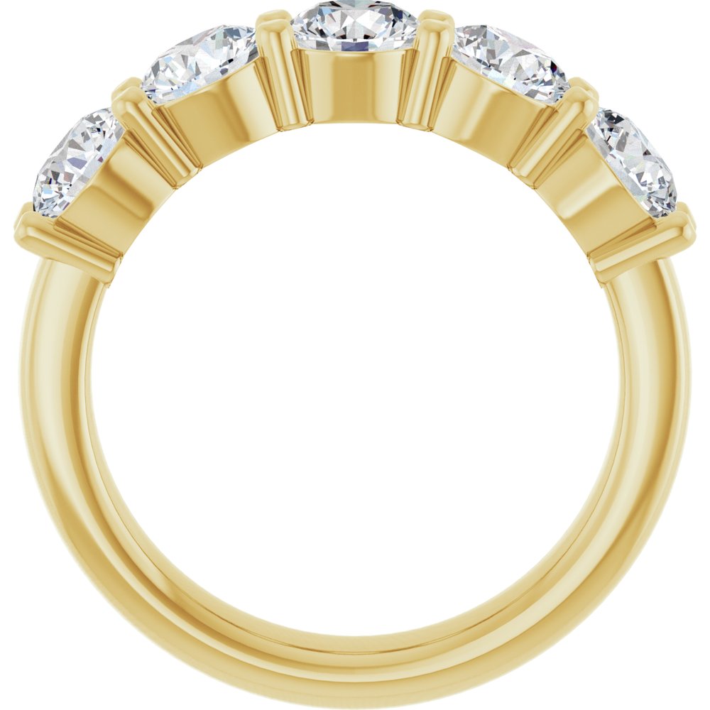 14K Yellow Gold 1 9/10 CTW Lab-Grown Diamond Anniversary Band