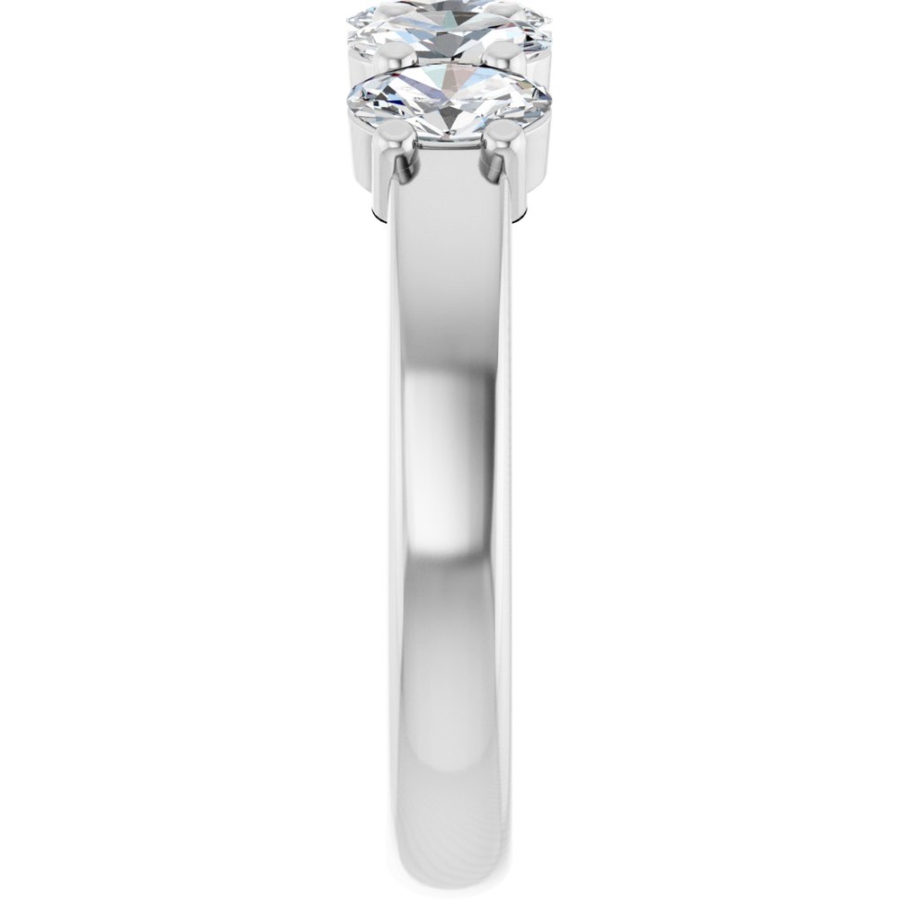 14K White Gold 9/10 CTW Lab-Grown Diamond Anniversary Band