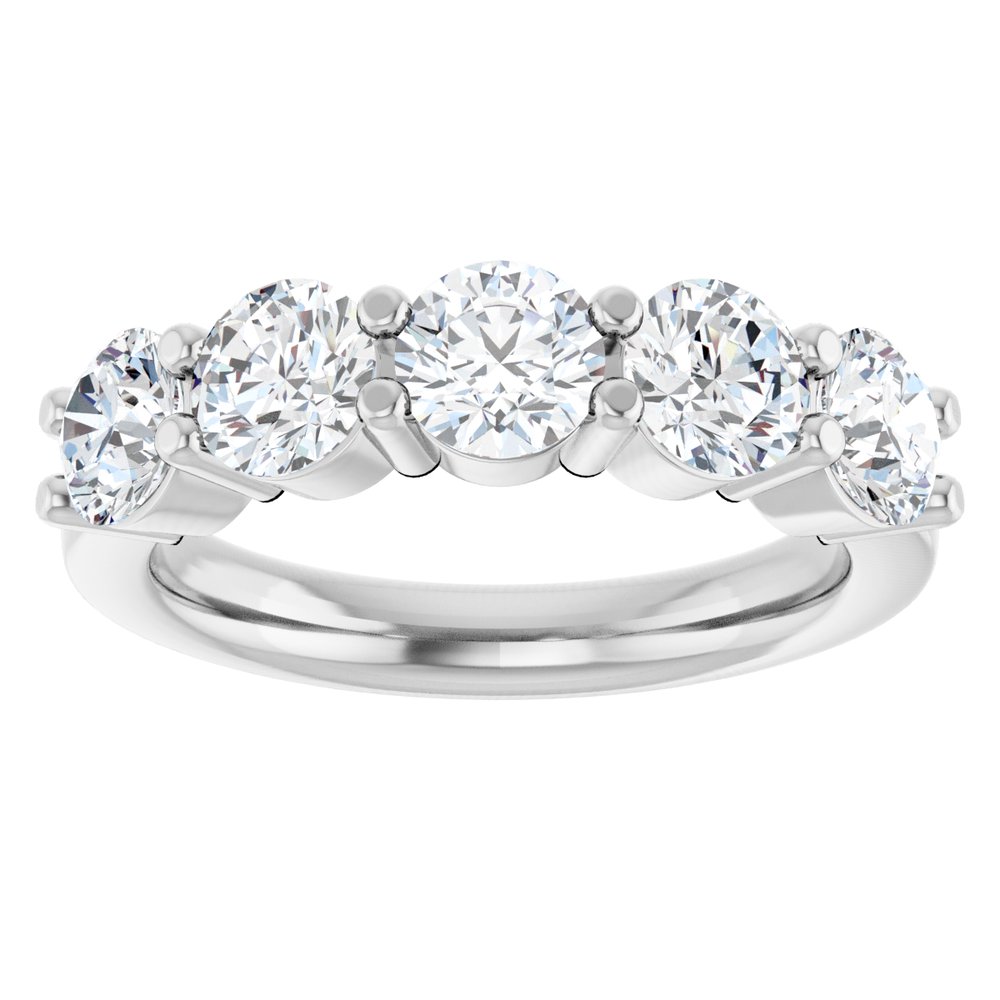 14K White Gold 1 9/10 CTW Lab-Grown Diamond Anniversary Band