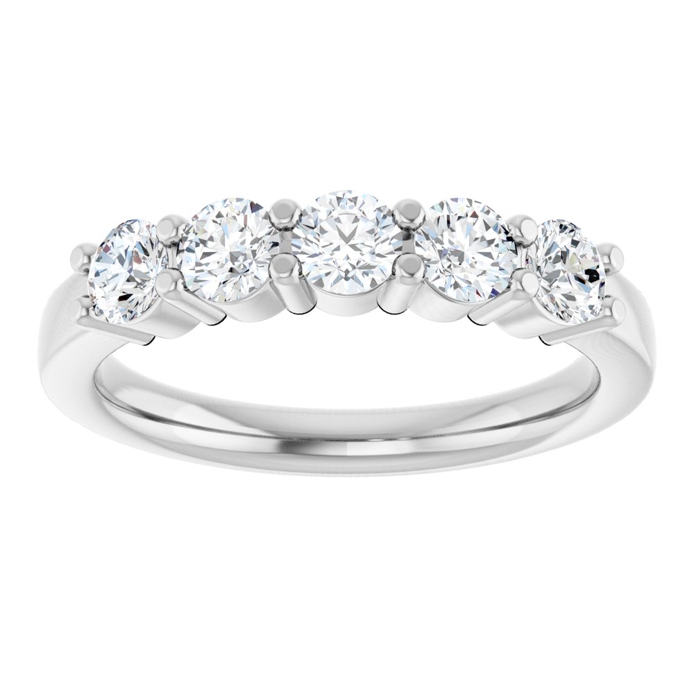 14K White Gold 3/4 CTW Lab-Grown Diamond Anniversary Band