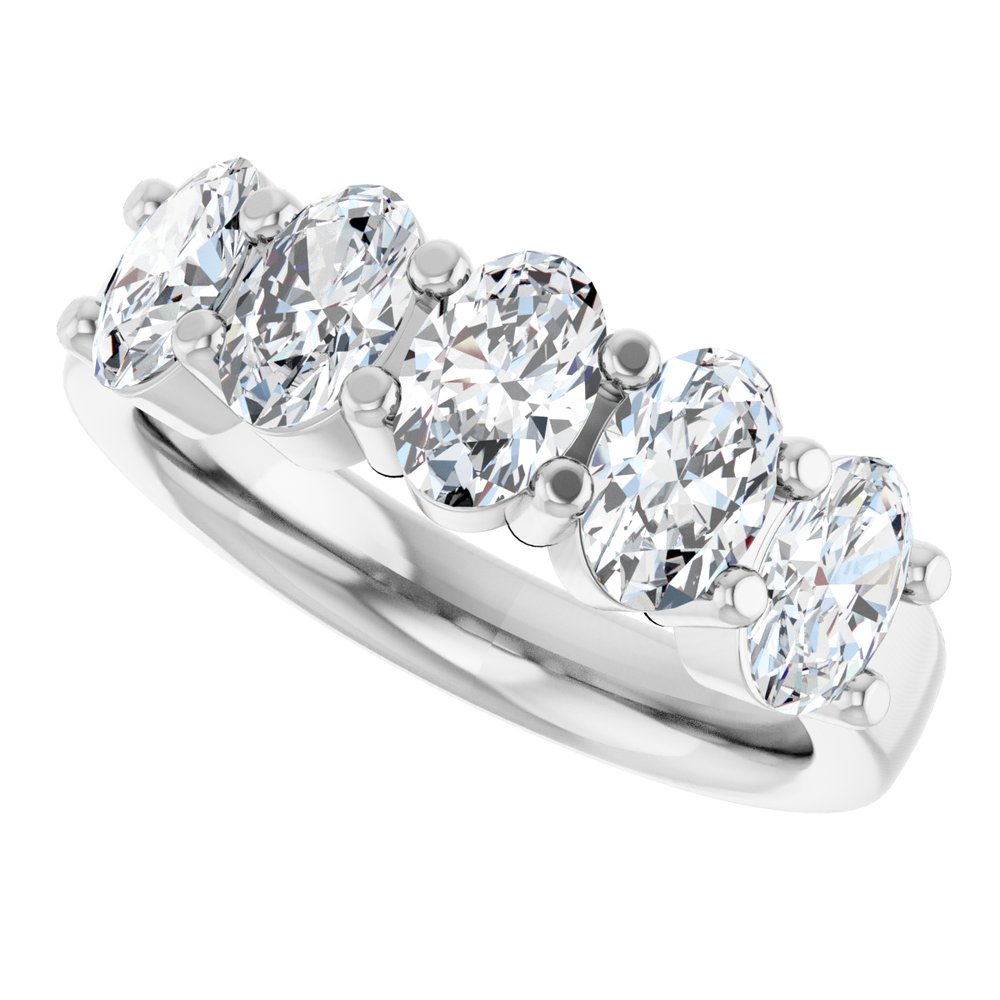 14K White Gold 2 CTW Lab-Grown Diamond Anniversary Band