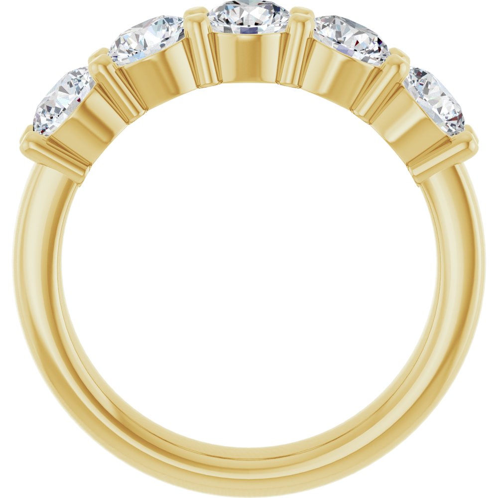 14K Yellow Gold 1 5/8 CTW Lab-Grown Diamond Anniversary Band