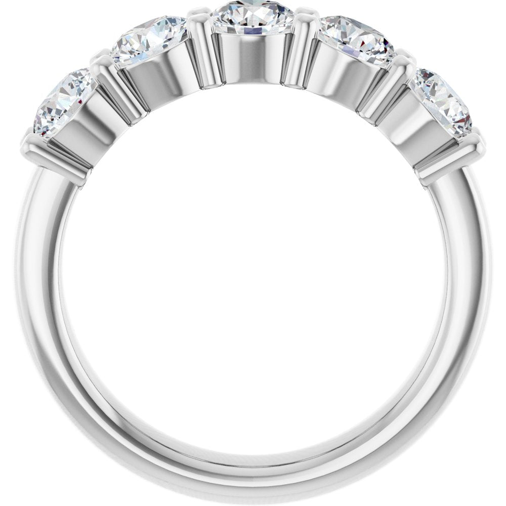 14K White Gold 1 5/8 CTW Lab-Grown Diamond Anniversary Band