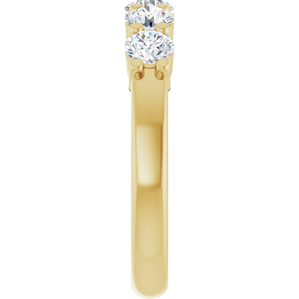 14K Yellow Gold 1 CTW Lab-Grown Diamond Anniversary Band