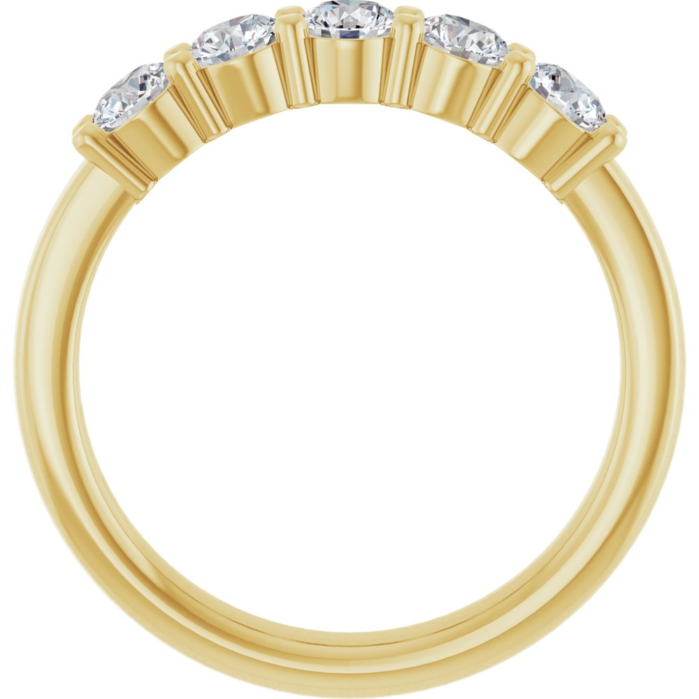 14K Yellow Gold 3/4 CTW Lab-Grown Diamond Anniversary Band