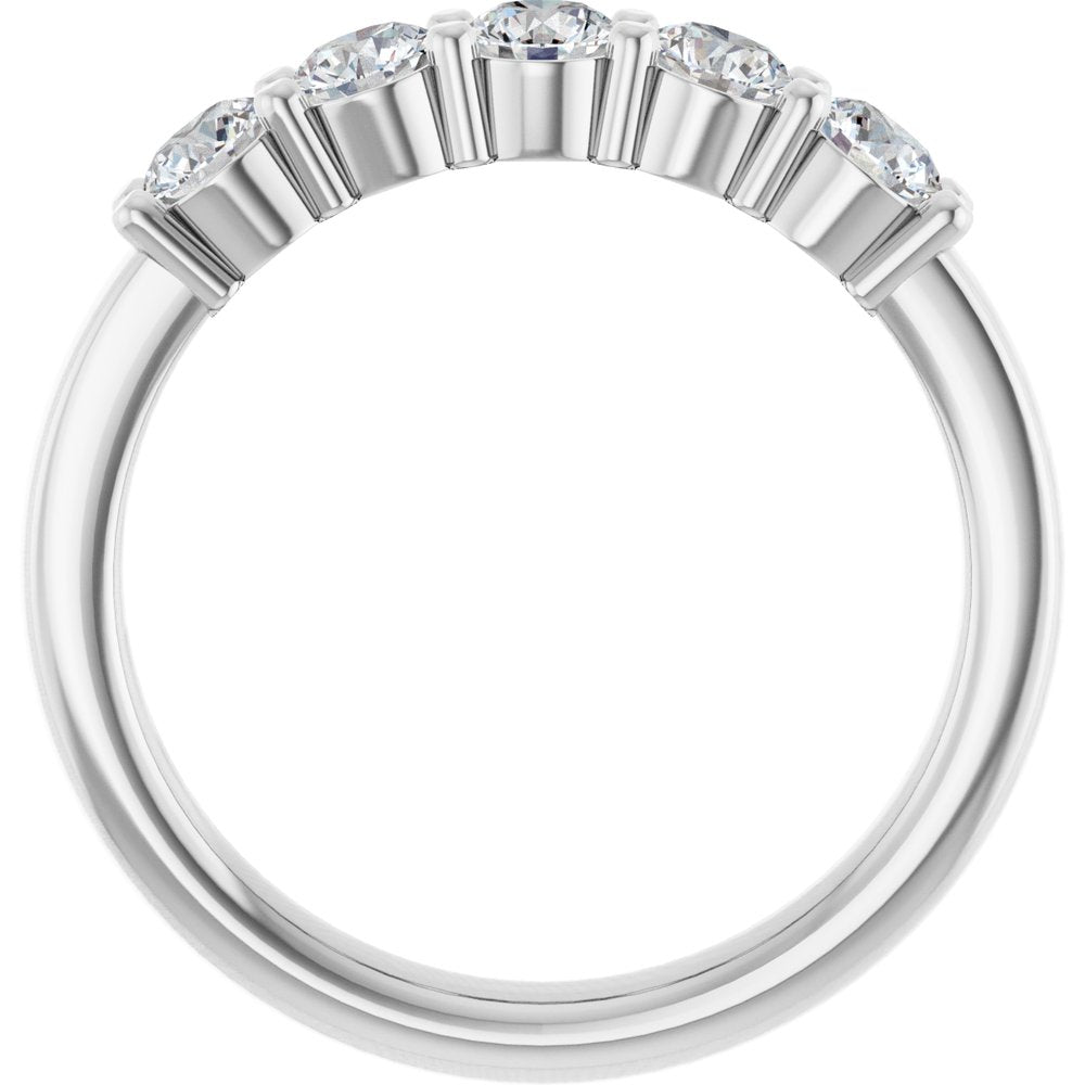 14K White Gold 3/4 CTW Lab-Grown Diamond Anniversary Band