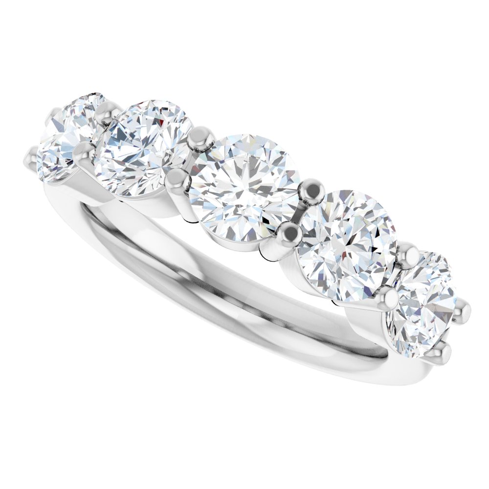14K White Gold 2 1/2 CTW Lab-Grown Diamond Anniversary Band