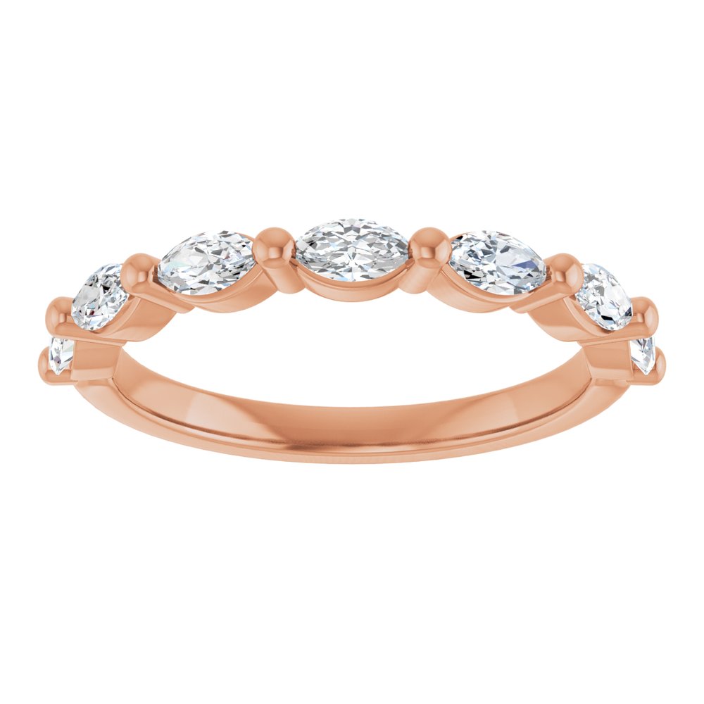 14K Rose Gold 5/8 CTW Lab-Grown Diamond Anniversary Band