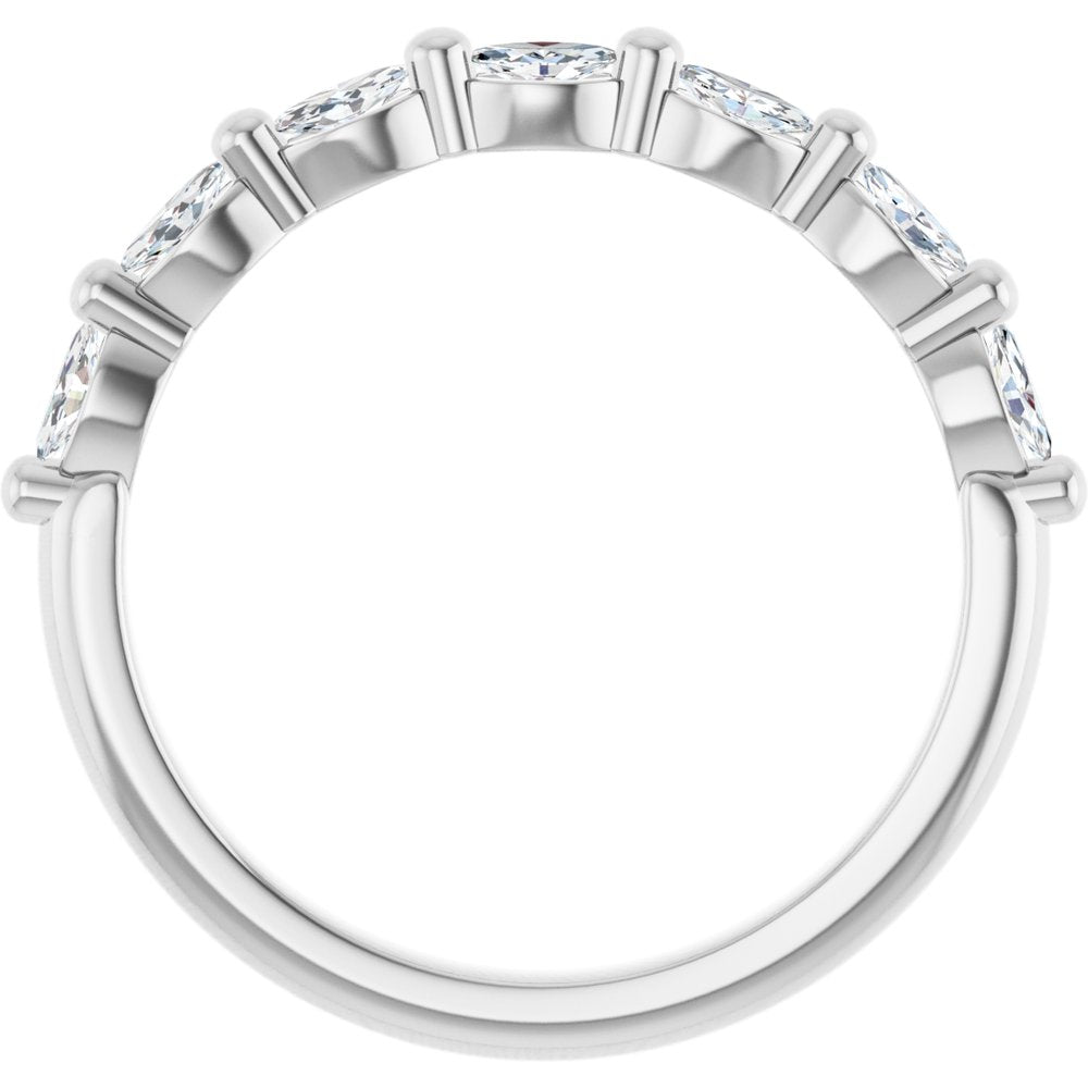 14K White Gold 1/3 CTW Natural Diamond Anniversary Band