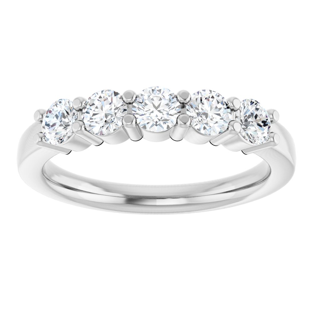 14K White Gold 3/4 CTW Lab-Grown Diamond Anniversary Band