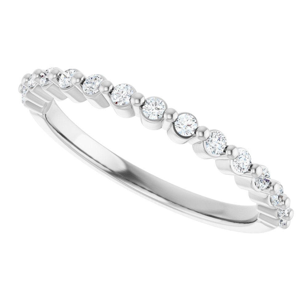 14K White Gold 1/5 CTW Lab-Grown Diamond Anniversary Band