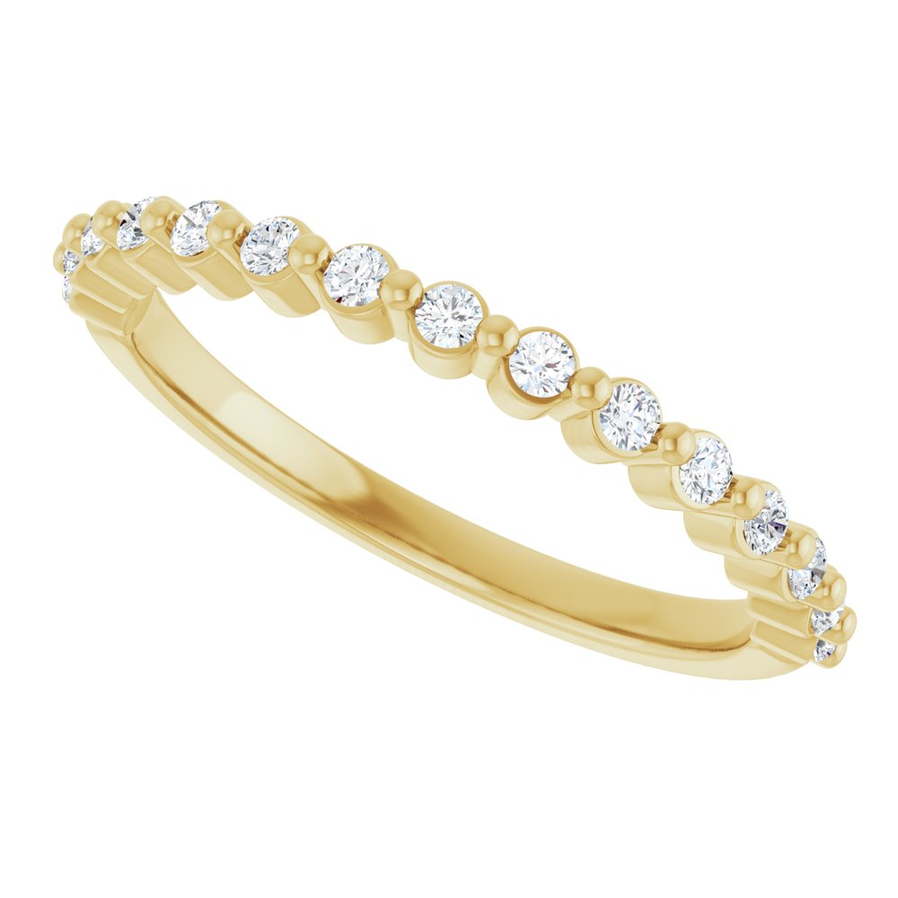 14K Yellow Gold 1/5 CTW Lab-Grown Diamond Anniversary Band