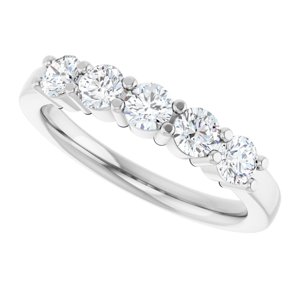 14K White Gold 3/4 CTW Lab-Grown Diamond Anniversary Band