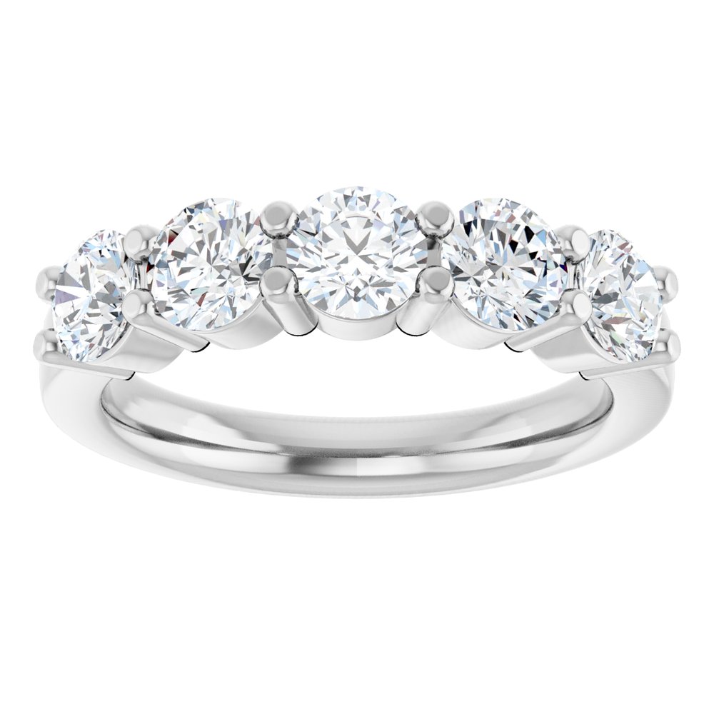 14K White Gold 1 5/8 CTW Lab-Grown Diamond Anniversary Band