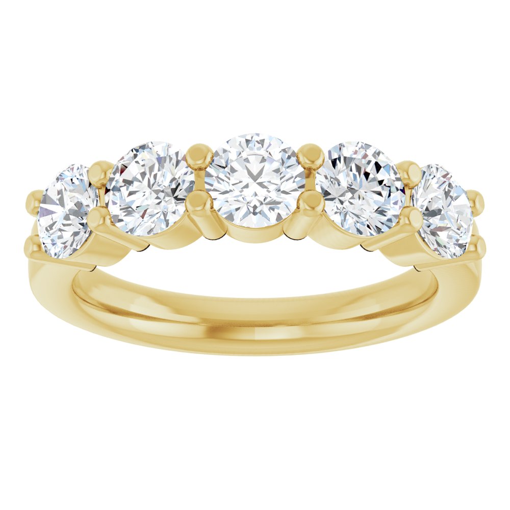 14K Yellow Gold 1 5/8 CTW Lab-Grown Diamond Anniversary Band